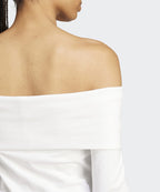 ADIDAS ADIDAS Off-shoulder T-Shirt - White