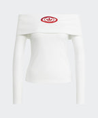ADIDAS ADIDAS Off-shoulder T-Shirt - White