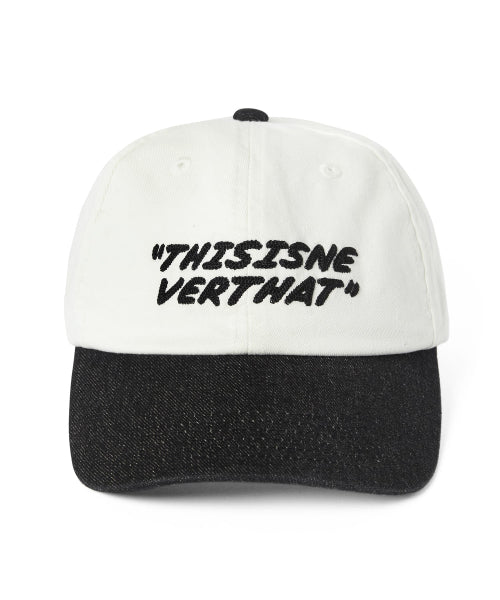 THISISNEVERTHAT THISISNEVERTHAT Visor Denim Cap White/Black