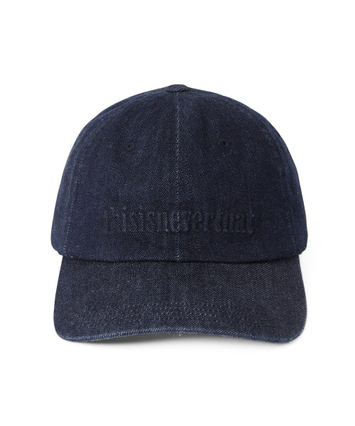 THISISNEVERTHAT THISISNEVERTHAT Onyx Embossed Denim Cap Indigo