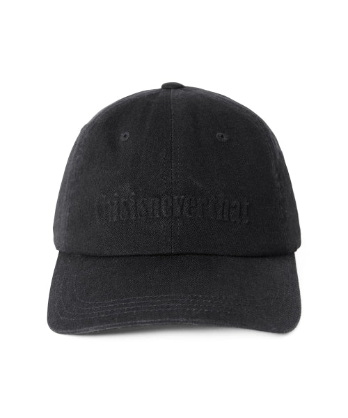 THISISNEVERTHAT THISISNEVERTHAT Onyx Embossed Denim Cap Black