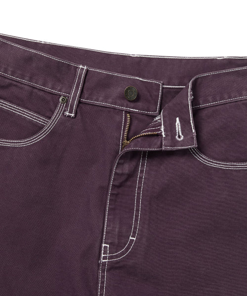 THISISNEVERTHAT THISISNEVERTHAT Contrast Stitch Short Purple