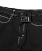 THISISNEVERTHAT THISISNEVERTHAT Contrast Stitch Short Black