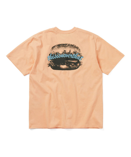 THISISNEVERTHAT THISISNEVERTHAT Hamburger Tee Apricot