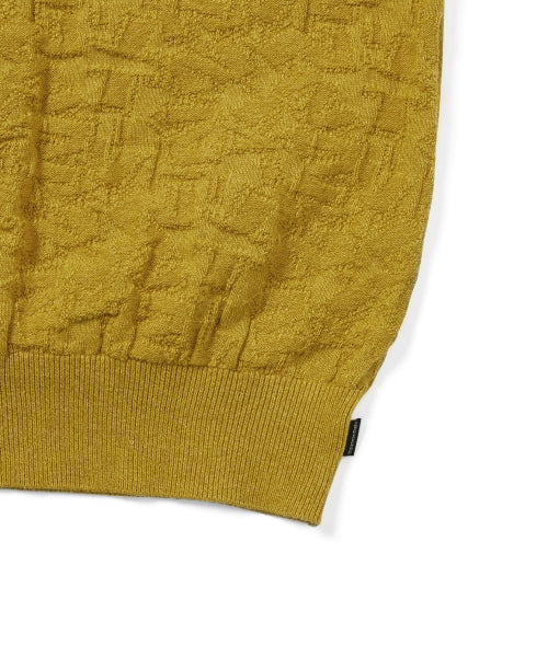 THISISNEVERTHAT THISISNEVERTHAT Stacked TNT S/S Knit Polo Yellow
