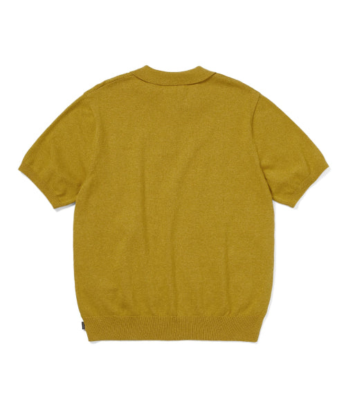 THISISNEVERTHAT THISISNEVERTHAT Stacked TNT S/S Knit Polo Yellow