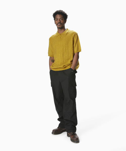 THISISNEVERTHAT THISISNEVERTHAT Stacked TNT S/S Knit Polo Yellow