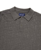 THISISNEVERTHAT THISISNEVERTHAT Stacked TNT S/S Knit Polo Grey