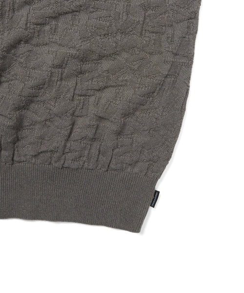 THISISNEVERTHAT THISISNEVERTHAT Stacked TNT S/S Knit Polo Grey