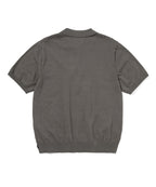 THISISNEVERTHAT THISISNEVERTHAT Stacked TNT S/S Knit Polo Grey