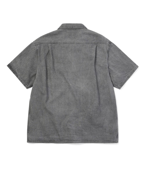 THISISNEVERTHAT THISISNEVERTHAT Washed Denim S/S Shirt Grey