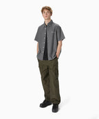 THISISNEVERTHAT THISISNEVERTHAT Washed Denim S/S Shirt Grey