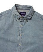 THISISNEVERTHAT THISISNEVERTHAT Washed Denim Shirt Washed Blue