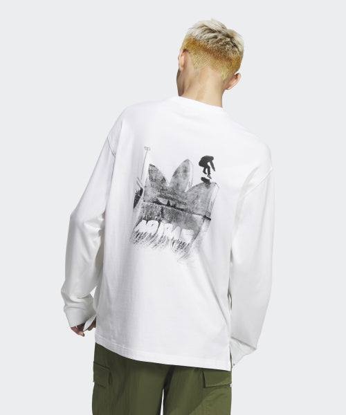 ADIDAS ADIDAS City Skate Long Sleeve Tee - White