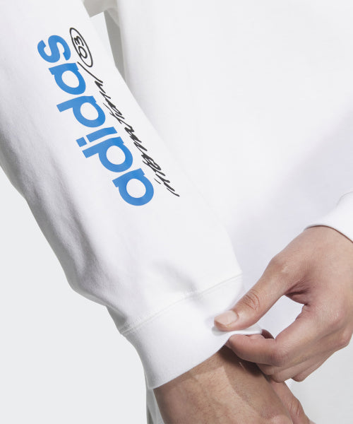 ADIDAS ADIDAS City Skate Long Sleeve Tee - White