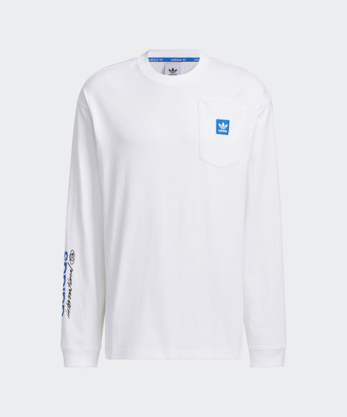 ADIDAS ADIDAS City Skate Long Sleeve Tee - White