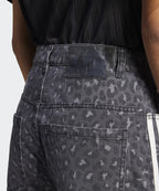 ADIDAS ADIDAS Denim Loose Pants - Leopard:Charcoal