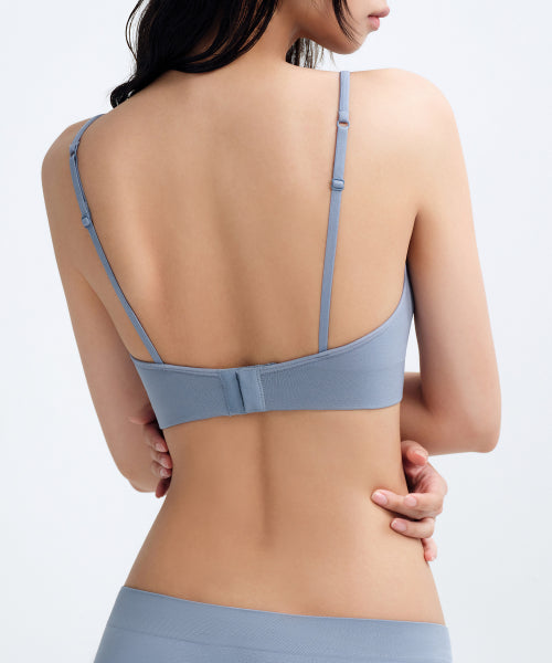 MUSINSA STANDARD WOMAN MUSINSA STANDARD WOMAN Women's Whole Garment Bralette Blue Gray