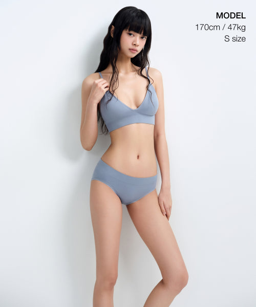 MUSINSA STANDARD WOMAN MUSINSA STANDARD WOMAN Women's Whole Garment Bralette Blue Gray