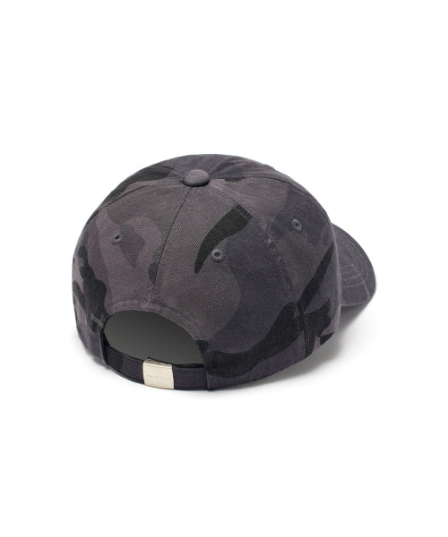 MATIN KIM MATIN KIM Camouflage Logo Ball Cap in Charcoal