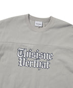 THISISNEVERTHAT THISISNEVERTHAT Football Tee Grey