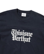 THISISNEVERTHAT THISISNEVERTHAT Football Tee Navy