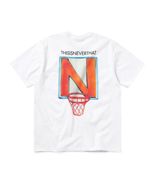 THISISNEVERTHAT THISISNEVERTHAT N Basketball Hoop Tee White