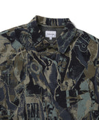 THISISNEVERTHAT THISISNEVERTHAT Jacquard Pattern Button Up Top Black