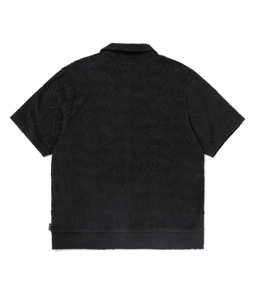THISISNEVERTHAT THISISNEVERTHAT Terry S/S Zip Shirt Black