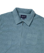 THISISNEVERTHAT THISISNEVERTHAT Terry S/S Zip Shirt Blue