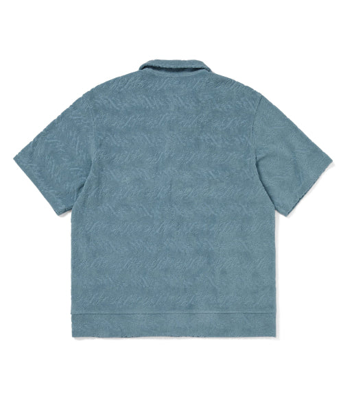 THISISNEVERTHAT THISISNEVERTHAT Terry S/S Zip Shirt Blue