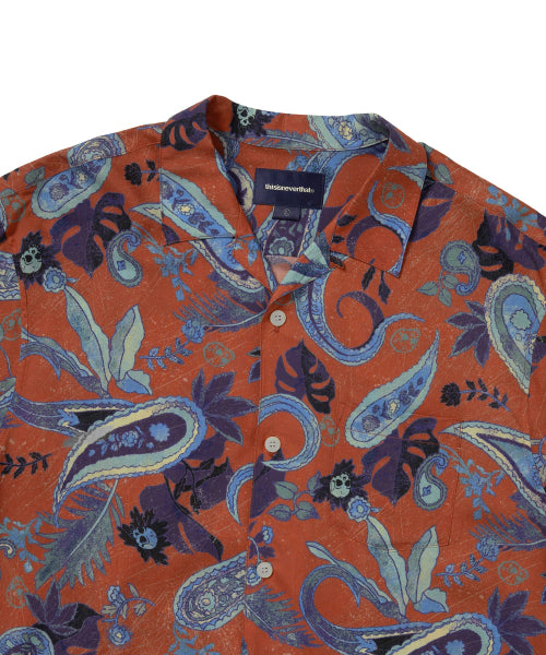 THISISNEVERTHAT THISISNEVERTHAT Weird Paisley Shirt Red