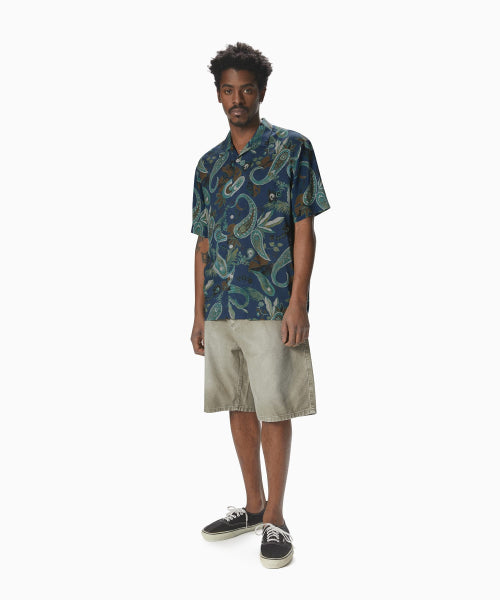 THISISNEVERTHAT THISISNEVERTHAT Weird Paisley Shirt Navy