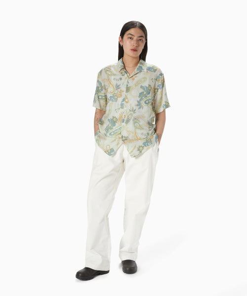 THISISNEVERTHAT THISISNEVERTHAT Weird Paisley Shirt Ivory