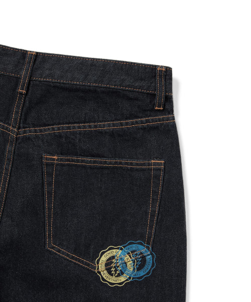 THISISNEVERTHAT THISISNEVERTHAT GD Overlap Lightning Denim Short Indigo