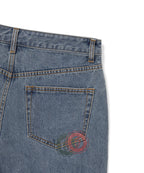 THISISNEVERTHAT THISISNEVERTHAT GD Overlap Lightning Denim Short Washed Blue