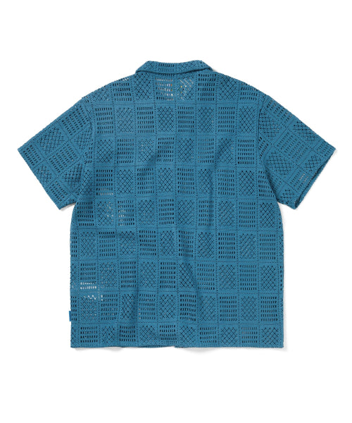 THISISNEVERTHAT THISISNEVERTHAT GD Lightning Mesh Shirt Light Blue