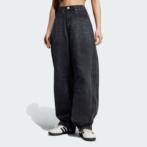 ADIDAS ADIDAS Denim Pants Fitted Washed Black