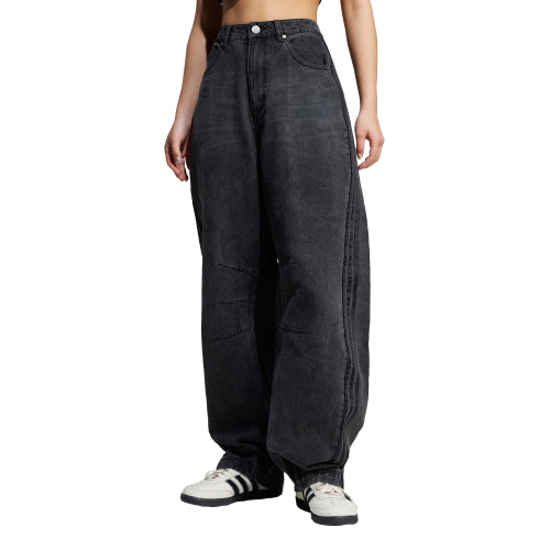 ADIDAS ADIDAS Denim Pants Fitted Washed Black