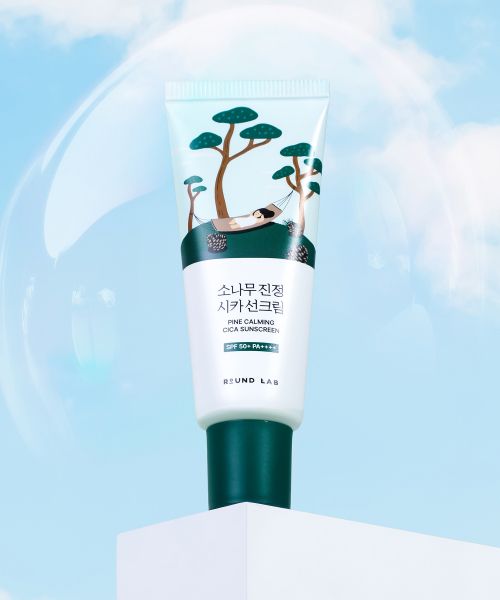 Roundlab Pine Calming Cica Sunscreen 40ml + 1 Pine Mask