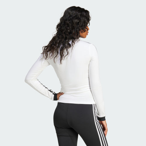 ADIDAS ADIDAS V-neck Long Sleeve Shirt - White