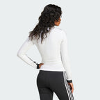 ADIDAS ADIDAS V-neck Long Sleeve Shirt - White