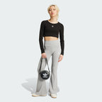 ADIDAS ADIDAS Essential Lip Crop Long Sleeve Tee - Black