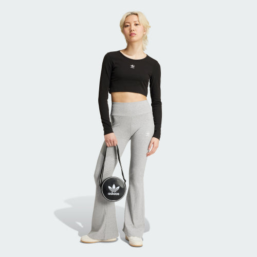 ADIDAS ADIDAS Essential Lip Crop Long Sleeve Tee - Black