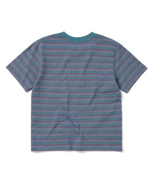 THISISNEVERTHAT THISISNEVERTHAT Striped W Tee Light Blue