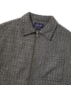 THISISNEVERTHAT THISISNEVERTHAT Damaged Denim Zip Shirt Grey