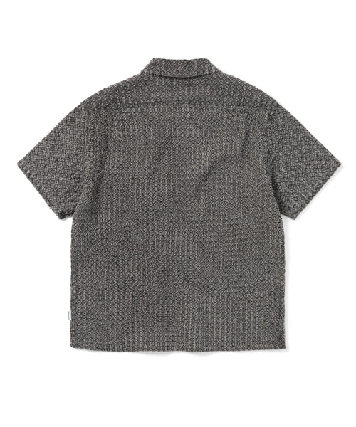 THISISNEVERTHAT THISISNEVERTHAT Damaged Denim Zip Shirt Grey