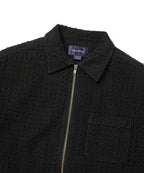 THISISNEVERTHAT THISISNEVERTHAT Damaged Denim Zip S/S Shirt Black
