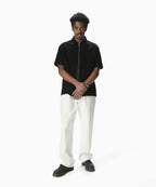 THISISNEVERTHAT THISISNEVERTHAT Damaged Denim Zip S/S Shirt Black