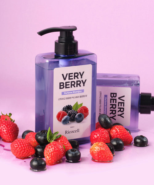 RICOCELL Ricocell Very Berry Perfume Keratin Silk Shampoo 500ml Hypoallergenic Anti-static Silicone Free